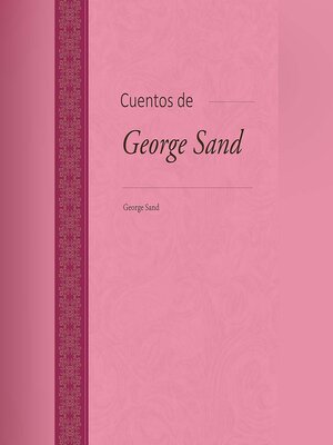 cover image of Cuentos de George Sand